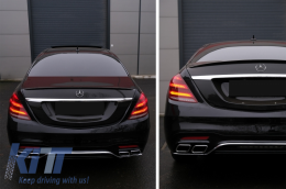 BodyKit für Mercedes S W222 13-06.17 MOPF S63 Look Stoßstange Kühlergrill Rücklichter-image-6103904