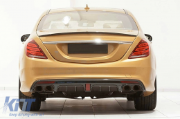 Bodykit für Mercedes S W222 Facelift 13-06.17 Stoßstange Auspuff S450 Look-image-6086072