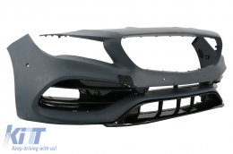 Bodykit für Mercedes W117 CLA 13-18 Facelift CLA45 Look Seitenschweller Auspuff-image-6088577