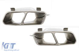 Bodykit für Mercedes W117 CLA 13-18 Facelift CLA45 Look Seitenschweller Auspuff-image-6088591