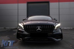 Bodykit für Mercedes W117 CLA 13-18 Facelift CLA45 Look Seitenschweller Auspuff-image-6088602