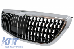 Bodykit für Mercedes W222 Facelift 2013-06.2017 S63 Look Gitter Seitenschweller-image-6058032