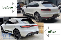 Bodykit für Porsche Macan 95B 2014-2023 Upgrade auf GTS-Design Stoßstange Leuchten-image-6109033