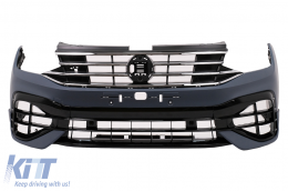 Bodykit für VW Tiguan 2 AD BW 16-19 Umbau 2021 R Look Kühlergrill Radkästen-image-6106665