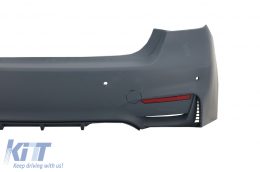 Bodykit Gitter Doppelt Streifen für BMW 3 F30 11-19 M3 CS Look Ohne Nebelscheinwerfer-image-6077563