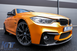 Bodykit Gitter Doppelt Streifen für BMW 3 F30 11-19 M3 CS Look Ohne Nebelscheinwerfer-image-6077581