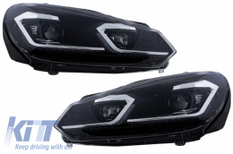 BodyKit per VW Golf VI 6 MK6 08-13 R20 Look Paraurti Fari Fanali Dynamic Scarico-image-6062385