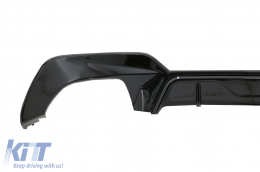 Bodykit Spoiler Gitter für BMW 3 G20 G21 M340i Look Schwarz Auspuff Tipps-image-6085389