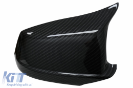 Bodykit Spoiler Lippe Spiegelabdeckungen für BMW 5 F10 Non LCI 2011-2014 M Look Kohlenstoff-image-6079170