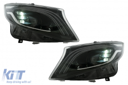 Bodykit Stoßstange für Mercedes Vito Viano W639 Facelift 10-2014 Kühlergrill Scheinwerfer-image-6107875