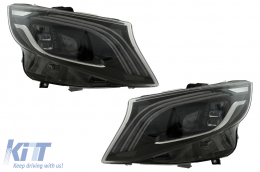 Bodykit Stoßstange für Mercedes Vito Viano W639 Facelift 10-2014 Kühlergrill Scheinwerfer-image-6107878