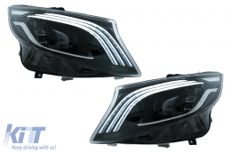 Bodykit Stoßstange für Mercedes Vito Viano W639 Facelift 10-2014 Kühlergrill Scheinwerfer-image-6107882