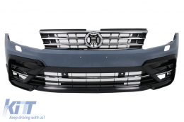 Bodykit Stoßstange für VW Tiguan II Mk2 AD BW 16-19 Kühlergrill Radkästen Diffusor-image-6108577