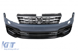 Bodykit Stoßstange für VW Tiguan II Mk2 AD BW 16-19 Kühlergrill Radkästen Diffusor-image-6108579