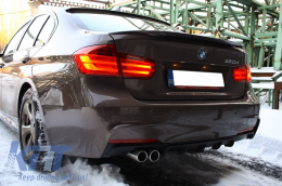 BodyKit Stoßstange PDC für BMW 5er F30 11+ M Sport Look Diffusor Einzelauspuff-image-6016205