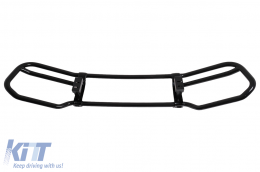 BullBar acciaio Inox per Mercedes G Facelift W463 W464 G63 18+ nero lucido-image-6097323