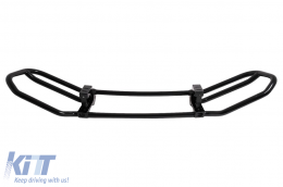 BullBar acciaio Inox per Mercedes G Facelift W463 W464 G63 18+ nero lucido-image-6097324