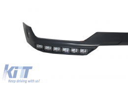 BullBar per Mercedes G W463 1989-2018 G63 Look Labbro Spoiler LED DRL Estensione-image-6060323