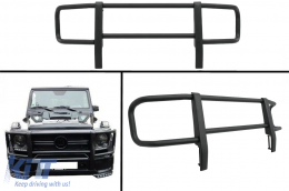 BullBar pour Mercedes Classe G W463 1989-up B-Design G63 G65 Noir--image-6045833