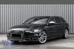 Bumper Lower Grille ACC Covers Side Grilles suitable for Audi A6 C7 4G S Line Facelift (2015-2018) Chrome Edition-image-6068858