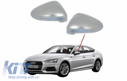 Cache Miroir pour Audi A5 F5 17+ Plaqué Aluminium Sans assistance latérale--image-6044082