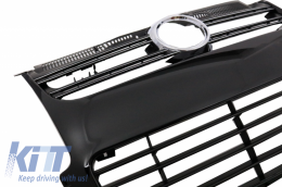 Calandre avant pour VW Golf 5 V 2003-2009 Grille centrale R32 Design Noir--image-6028642