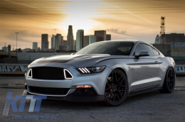 Calandre avec DRL pour Ford Mustang Mk6 VI Sixth Generation 15-17 RTR Design-image-6057551