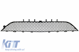 Calandre centrale inférieure avant pour Mercedes Classe S W222 13-17 S63 Look Noir brillant-image-6033031