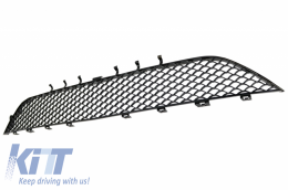 Calandre centrale inférieure avant pour Mercedes Classe S W222 13-17 S63 Look Noir brillant-image-6033032