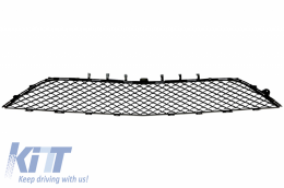 Calandre centrale inférieure avant pour Mercedes Classe S W222 13-17 S63 Look Noir brillant-image-6033034