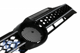 Calandre centrale pour VW Golf 6 VI 2008-2012 Grille GTI Design Noir--image-6066395