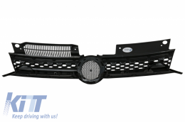 Calandre centrale pour VW Golf 6 VI 2008-2012 Grille GTI Design Noir--image-6066396