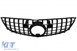 Calandre Grille pour Mercedes GLS X166 Facelift 2016-2018 GTR Design Noir-image-6066402