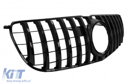 Calandre Grille pour Mercedes GLS X166 Facelift 2016-2018 GTR Design Noir-image-6066405