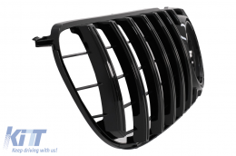 Calandre Grille pour Mercedes GLS X166 Facelift 2016-2018 GTR Design Noir-image-6066406