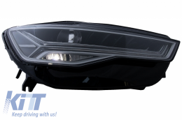 Calandre pour AUDI A6 C7 4G Facelift 15-18 RS6 Look Matrix LED Phares Dynamique-image-6054100