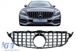 Calandre pour MERCEDES C W205 S205 14+ AMG GT-R Panamericana Look Sans Caméra-image-6057481