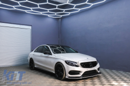 Calandre pour Mercedes C W205 S205 C205 14+ AMG GT-R Panamericana Sans Caméra--image-6104611