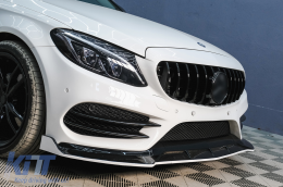 Calandre pour Mercedes C W205 S205 C205 14+ AMG GT-R Panamericana Sans Caméra--image-6104612