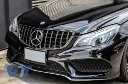 Calandre pour Mercedes C207 W207 A207 Facelift 13-17 Coupe Cabrio Look GTR Noir-image-6046320