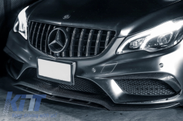 Calandre pour Mercedes C207 W207 A207 Facelift 13-17 Coupe Cabrio Look GTR Noir-image-6046321