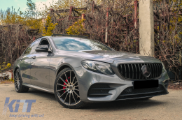 Calandre pour Mercedes Classe E W213 S213 C238 16+ AMG GT-R Panamericana Noir-image-6100140