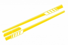 Calcomanías laterale Techo capucha Espejo Rayas Amarillo para Mercedes C205 A205-image-6063324