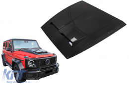 Capó de Coche Capucha Hood Scoop Bonnet para para Mercedes Clase G W463 Facelift 2018-2022 Real Dry Carbon-image-6095689