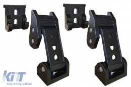 Capucha capturas Lock Kit para Jeep Wrangler JK JL 2007-2018 Acabado negro satinado-image-6081512