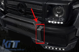 Carbon Teile für Frontstoßstange G65 Design Mercedes G-Klasse W463 1989-2017-image-6055614