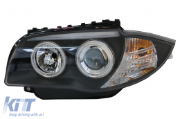 
CCFL Angel Eyes első lámpa BMW 1 E87 E81 E82 E88 (2004-2011) modellekhez, fekete-image-6082380