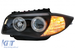 
CCFL Angel Eyes első lámpa BMW 1 E87 E81 E82 E88 (2004-2011) modellekhez, fekete-image-6082383