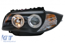 
CCFL Angel Eyes első lámpa BMW 1 E87 E81 E82 E88 (2004-2011) modellekhez, fekete-image-6082384