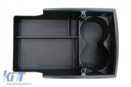 Central Console Storage Box suitable for Tesla Model S (2012-up) Model X (2015-up) Black-image-6070405